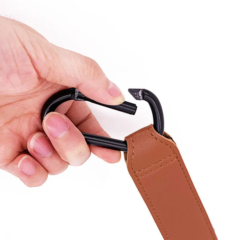 1/2pcs PU Leather Baby Bag Stroller Hook Pram Rotate 360 Degree Rotatable Cart Organizer Pram Hook Stroller Accessories