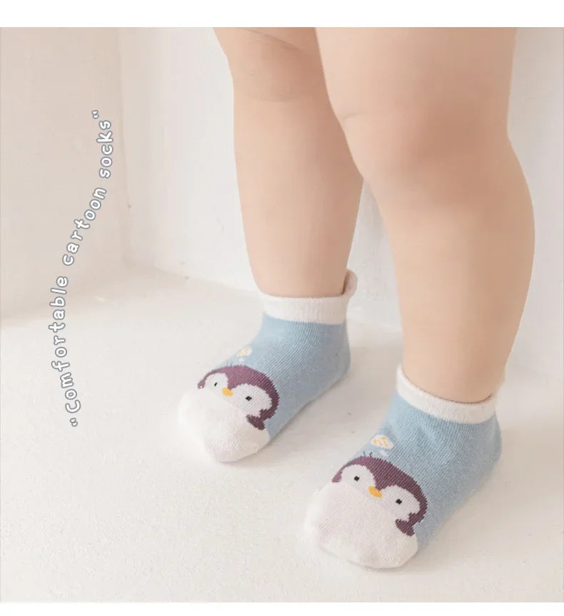 Cartoon Baby Anti Slip Boat Socks Small and Medium Sized Baby Glue Trampoline Sock Brave Lion Floor Sock Baby Girl Socks