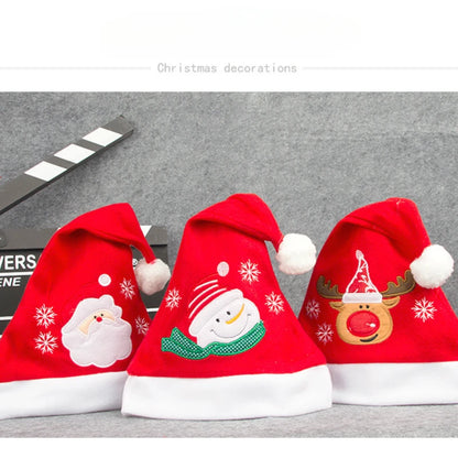 1pc Christmas Hat Children Baby Santa Hat Xmas Holiday Hat For Christmas Festive Party New Year Gift Decor Soft Plush Caps