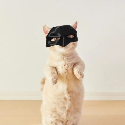 Halloween Cat Mask & Bat Cosplay Hat | Black Party Accessory