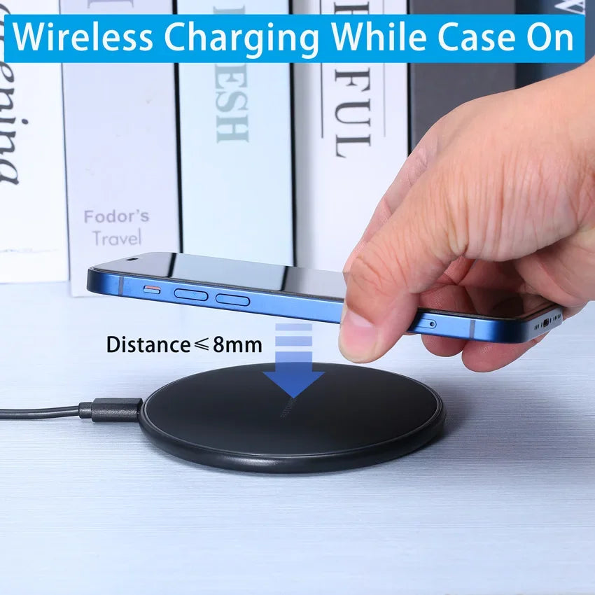 100W Fast Wireless Charger Pad For iPhone 15 14 13 12  X Pro Max 8 Samsung Galaxy S23 Xiaomi Wireless Charging Station Chargers