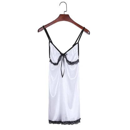 Women's Silk Satin Sleeveless Nightgown – Sexy, Plus Size, Comfortable Sleepwear