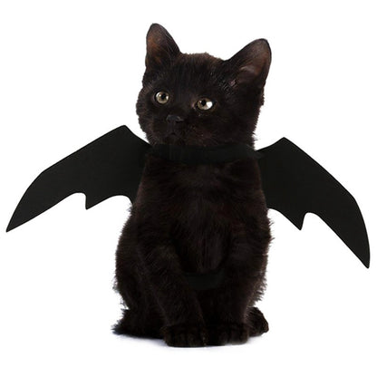 Halloween Pet Costume | Black Bat Wings Harness for Cats & Dogs