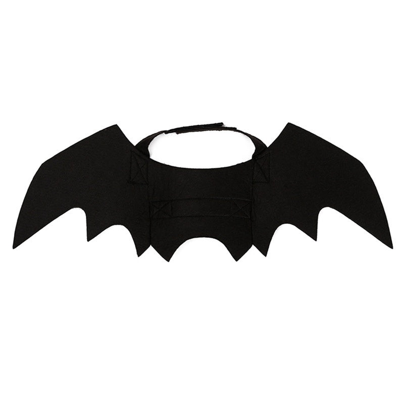 Halloween Pet Costume | Black Bat Wings Harness for Cats & Dogs