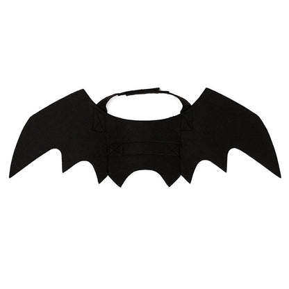 Halloween Pet Costume | Black Bat Wings Harness for Cats & Dogs